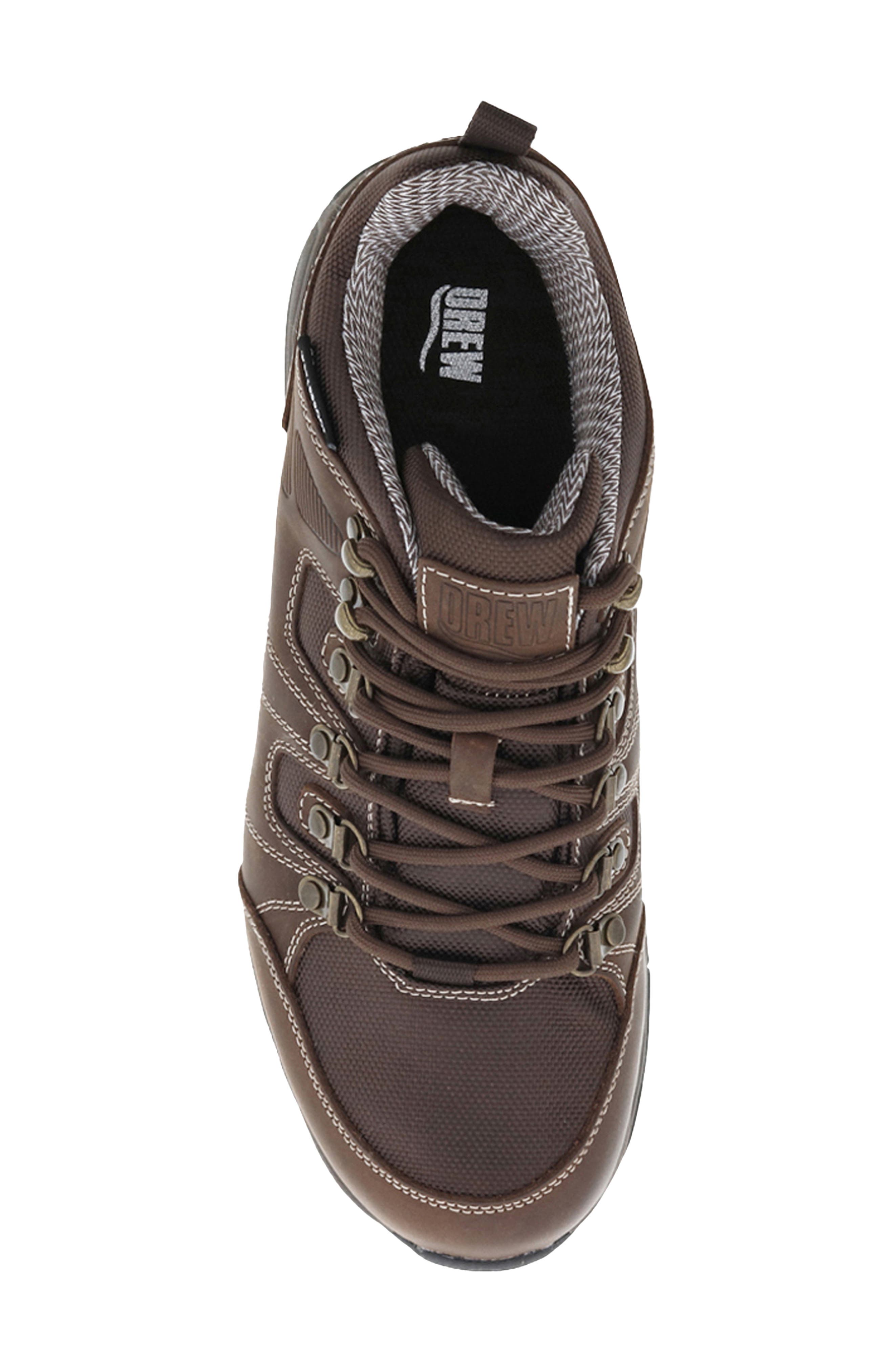 Canyon Waterproof Leather Hiking Boot, Alternate, color, DARK BROWN LEATHER