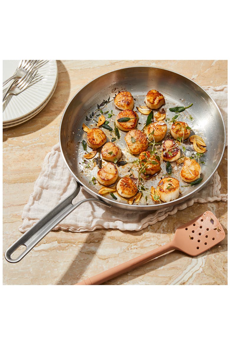 Essential Cookware 12-Inch Covered Nonstick Skillet, Alternate, color, METAL