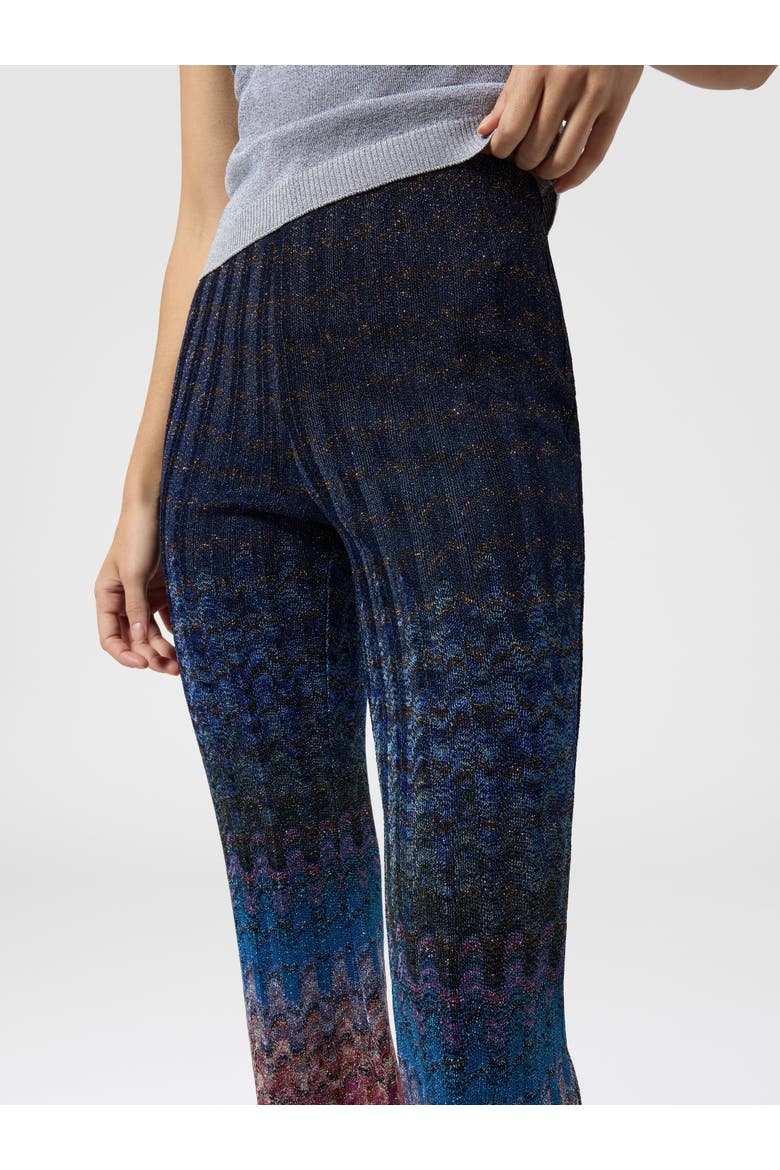 Dégradé Viscose Lamé Flare Trousers, Alternate, color, Multicoloured