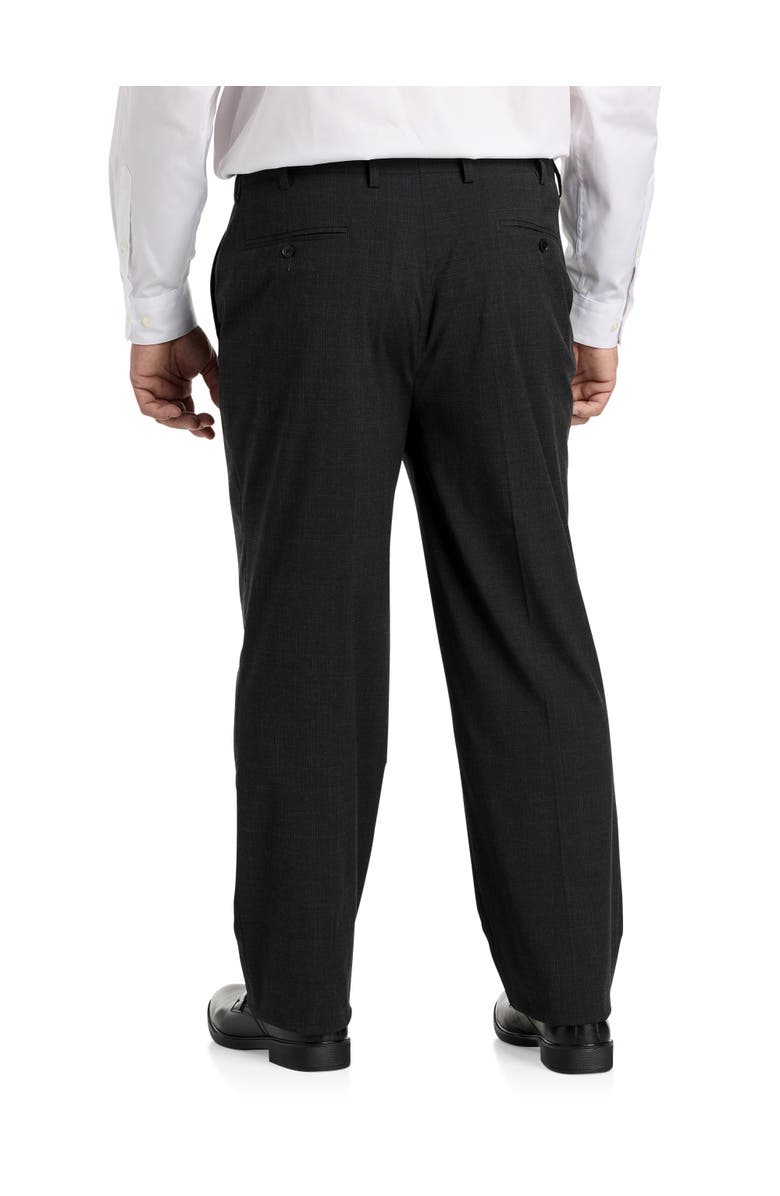 Oak Hill Premium by DXL Windowpane Suit Pants, Alternate, color, Grey