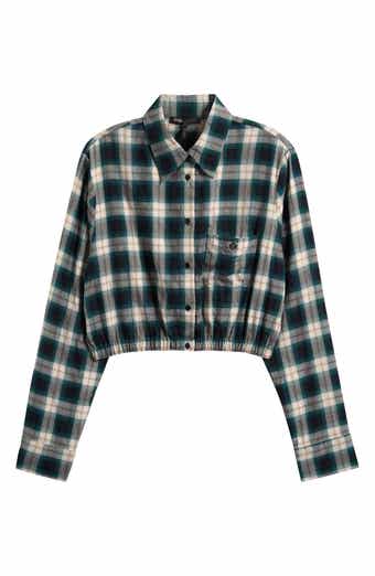 maje Cosera Button Front Crop Top