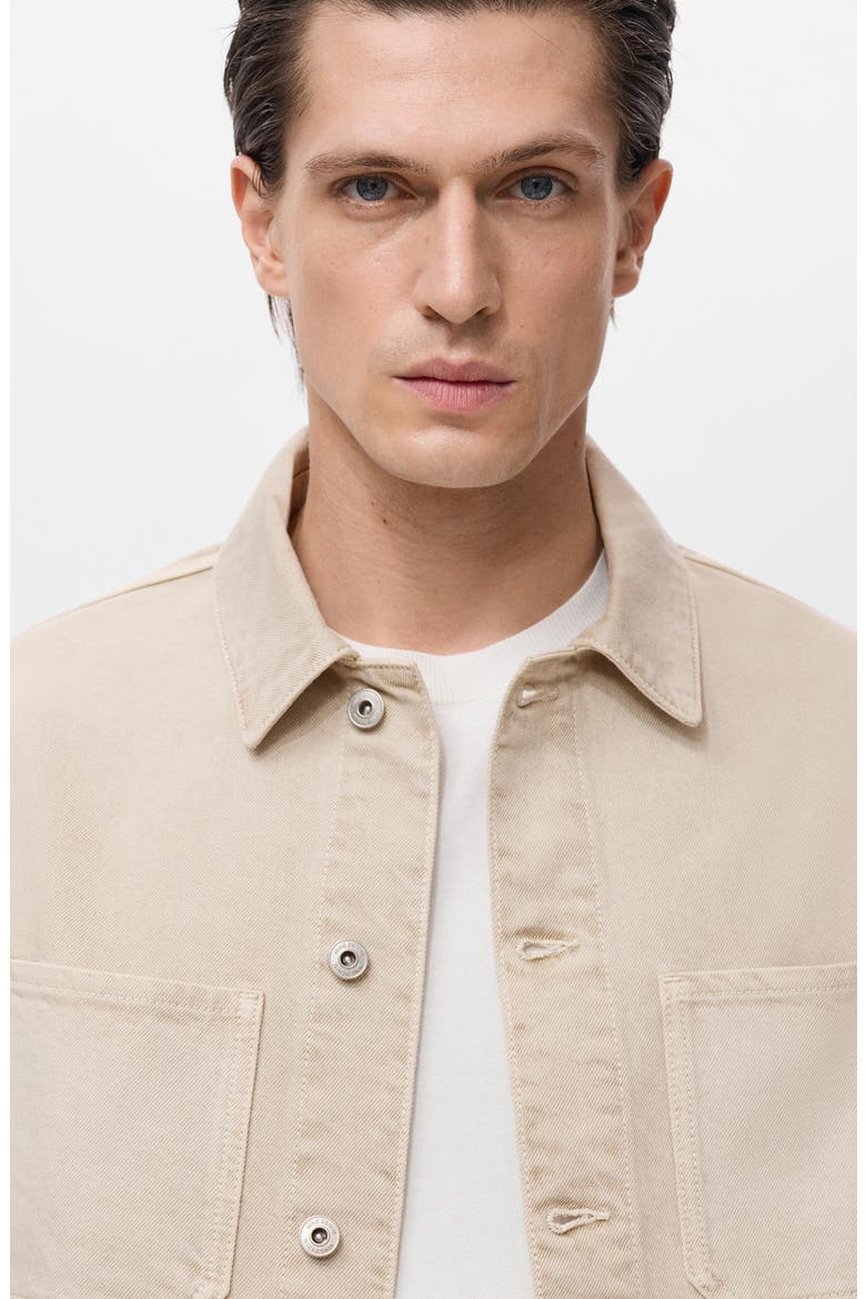 Slim Fit Denim Workwear Jacket, Alternate, color, SAND