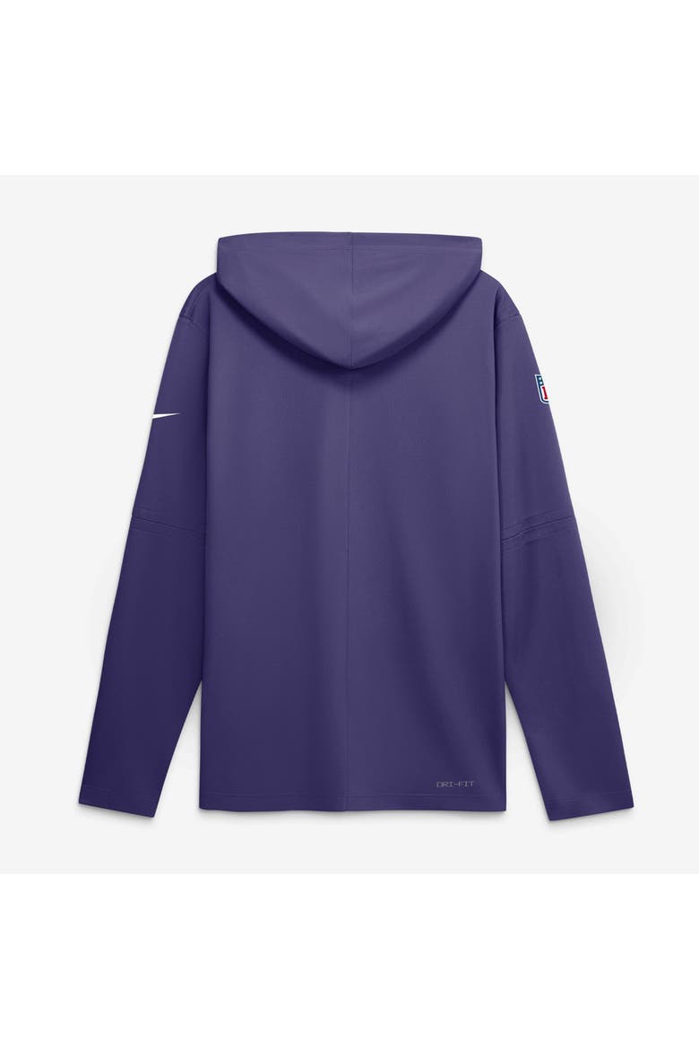 Men's Nike Purple Baltimore Ravens Sideline Alternate Lightweight Long Sleeve Hooded Dri-FIT T-Shirt, Alternate, color, Purple