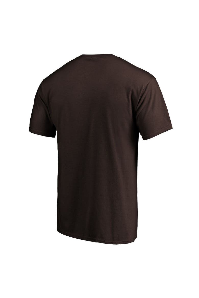 Men's Fanatics Branded Brown San Diego Padres Official Wordmark T-Shirt, Alternate, color, Brown