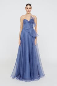 Theia Joanna Bow Bodice Gown