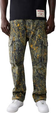 True Religion Big T Cotton Cargo Pants