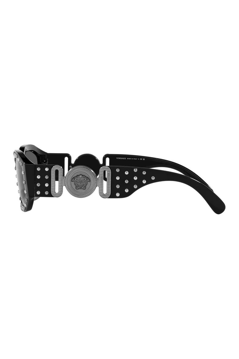 Biggie 53mm Round Sunglasses, Alternate, color, CRYSTAL GREY