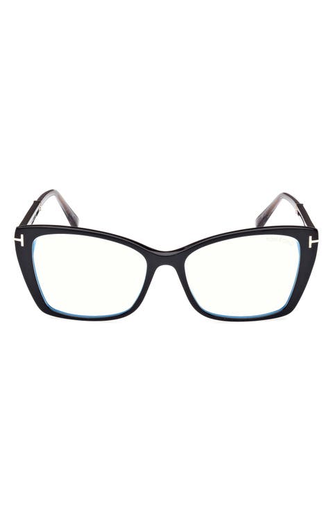 55mm Butterfly Blue Light Blocking Optical Glasses
