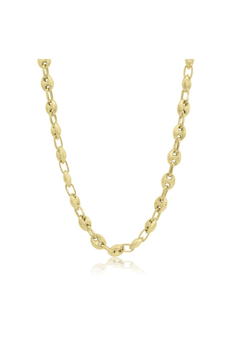 Mariner Link Necklace, Main, color, Gold-Plated Sterling Silver