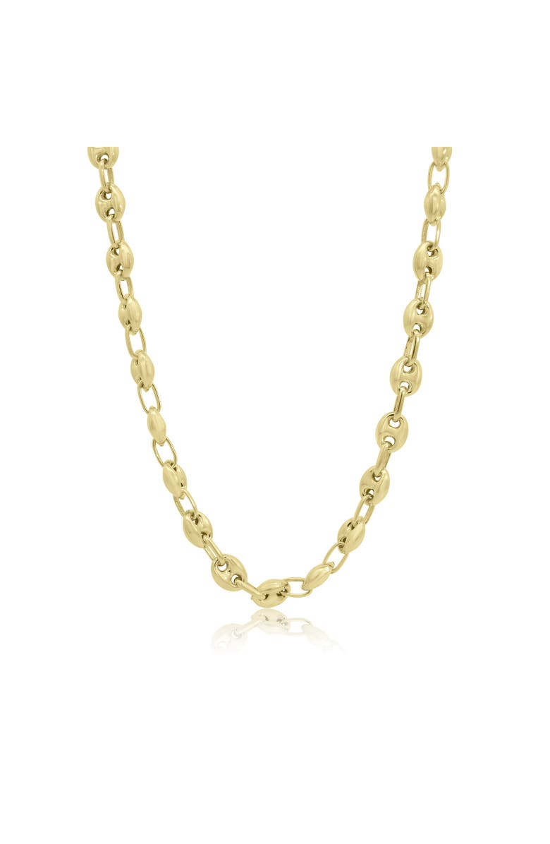 The Lovery Fine Jewelry Mariner Link Necklace, Main, color, Gold-Plated Sterling Silver