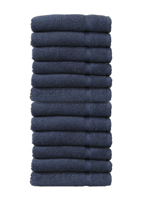 Denzi Washcloths - Set of 12 - Twilight Blue