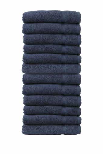 Linum Home Textiles Denzi Washcloths - Set of 12 - Twilight Blue