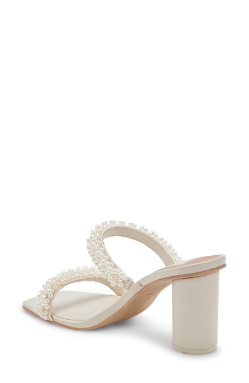 Dolce Vita Noel Womens Blco Man Made Heels In Vanilla Pearls