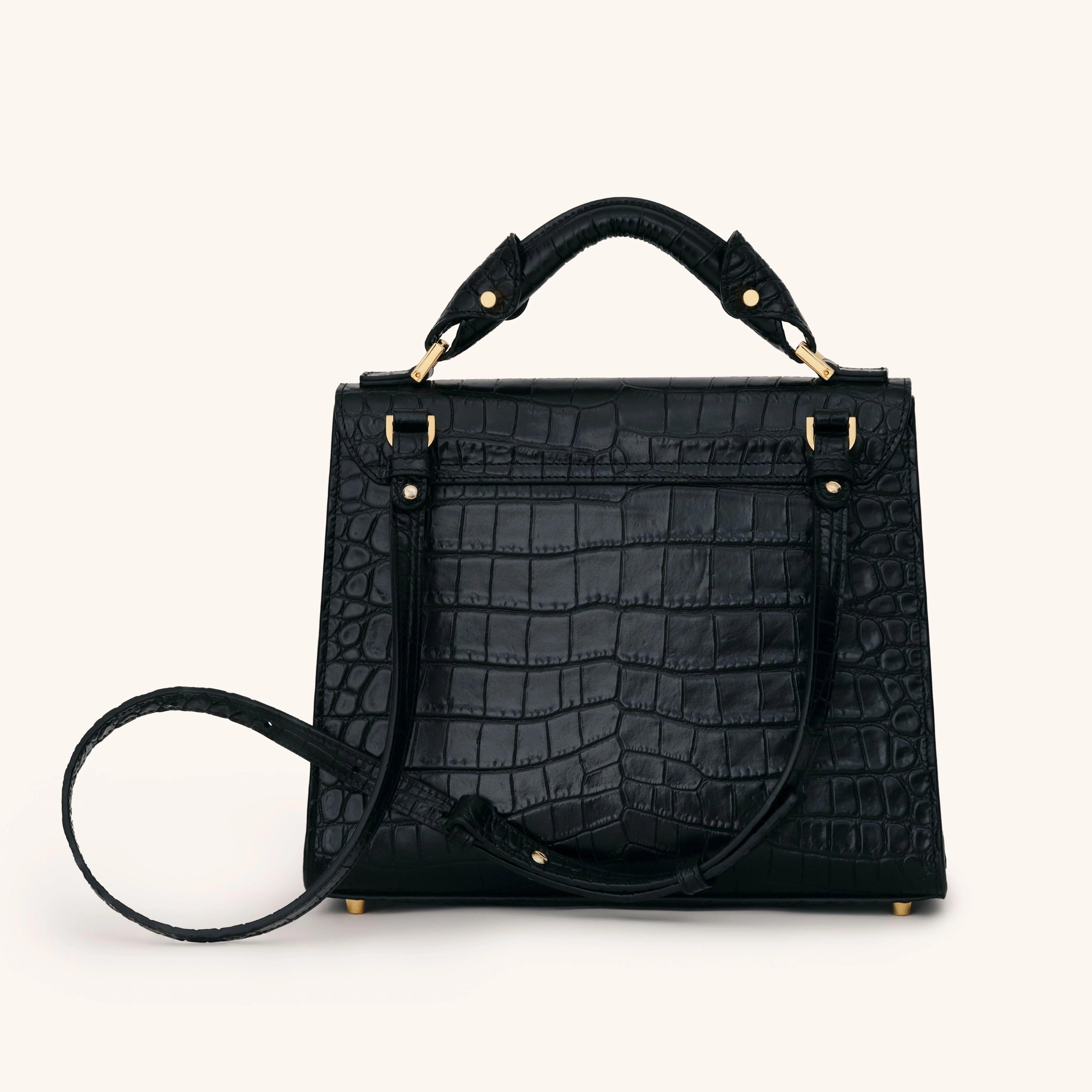 VIE LORIE Vanna Top Handle Bag, Alternate, color, Onyx