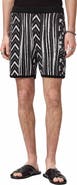 John Varvatos Burrows Abstract Pattern Knit Shorts