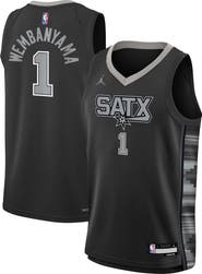 Jordan Brand Youth Jordan Brand Victor Wembanyama Black San Antonio Spurs Swingman Jersey - Statement Edition