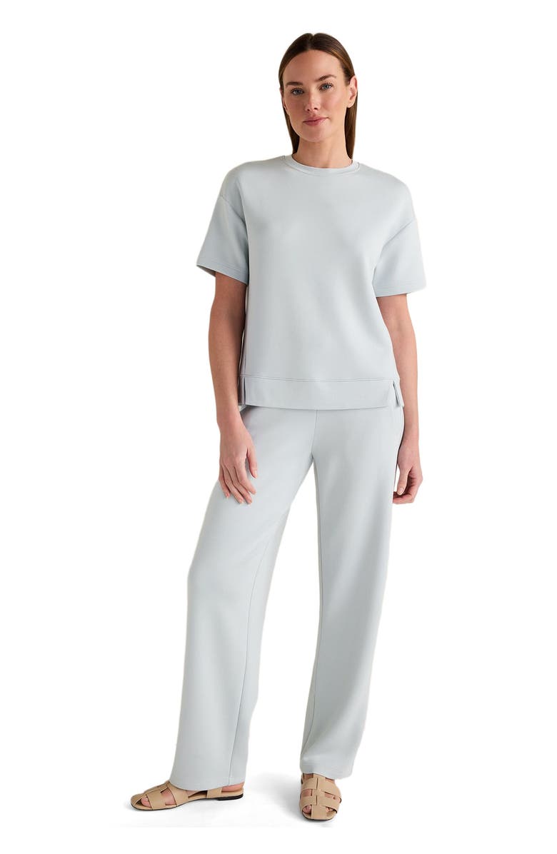 Haven Well Within Soft Knit Short Sleeve Top, Main, color, Ice Blue