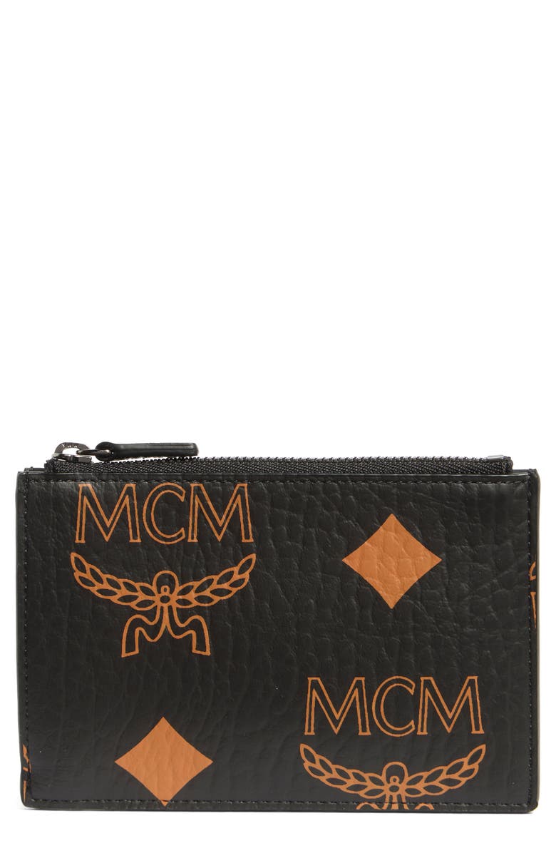 MCM Aren Zip Wallet, Main, color, Black