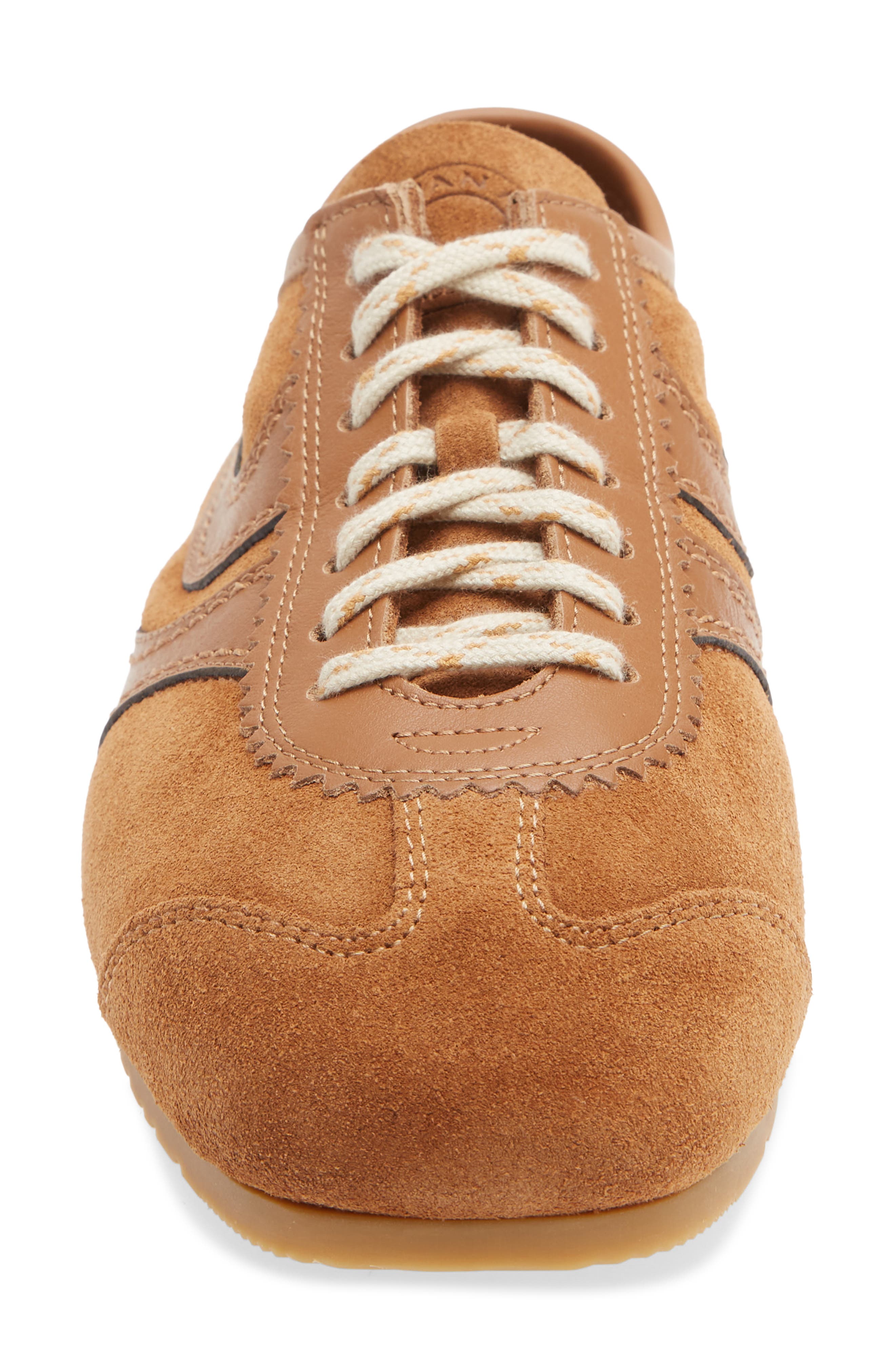 Suede Low Top Sneaker, Alternate, color, 712 TAN