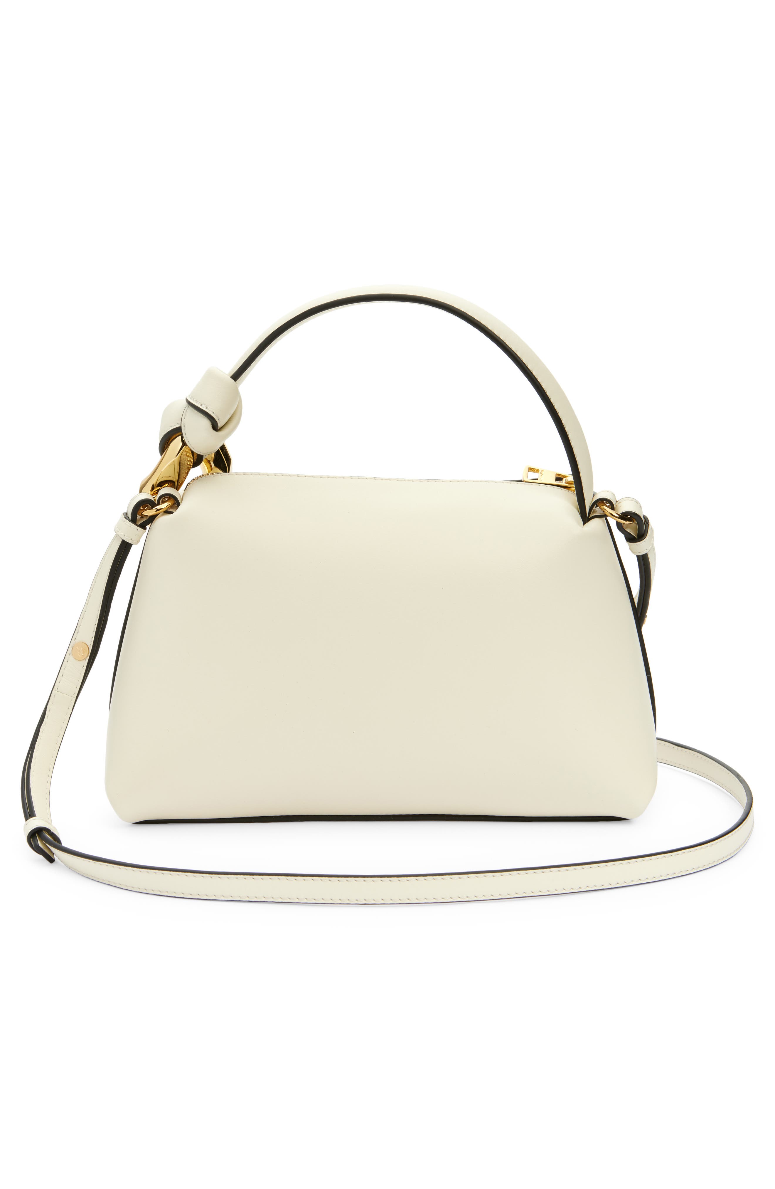 Small JWA Corner Leather Crossbody Bag, Alternate, color, WHITE