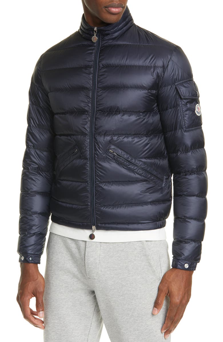 Moncler Quilted Nylon Down Jacket, Alternate, color, 