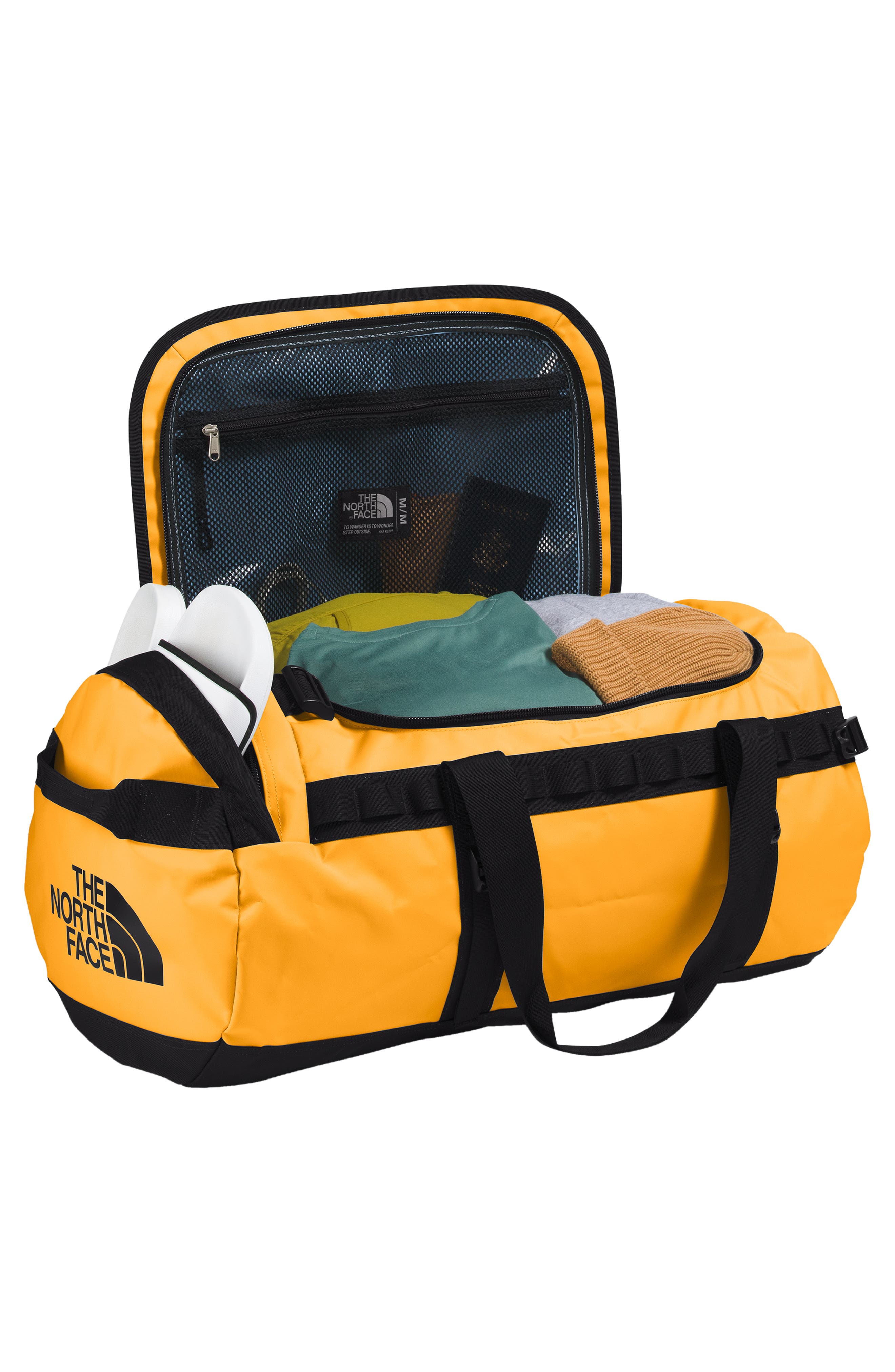 The North Face Base Camp Medium Duffle, Alternate, color, Summit Gold/ Tnf Black-Npf