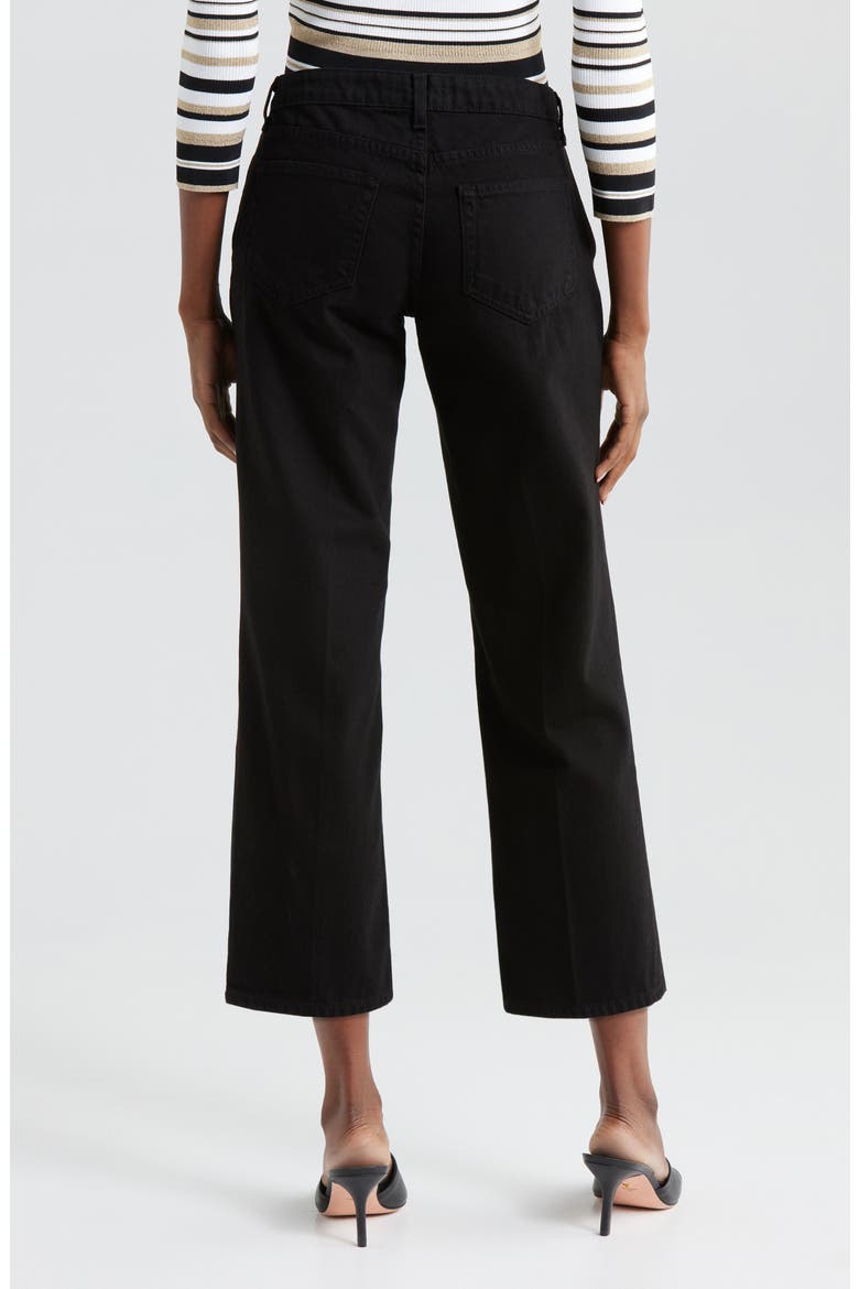 Blaine Crop Stovepipe Jeans, Alternate, color, NOIR