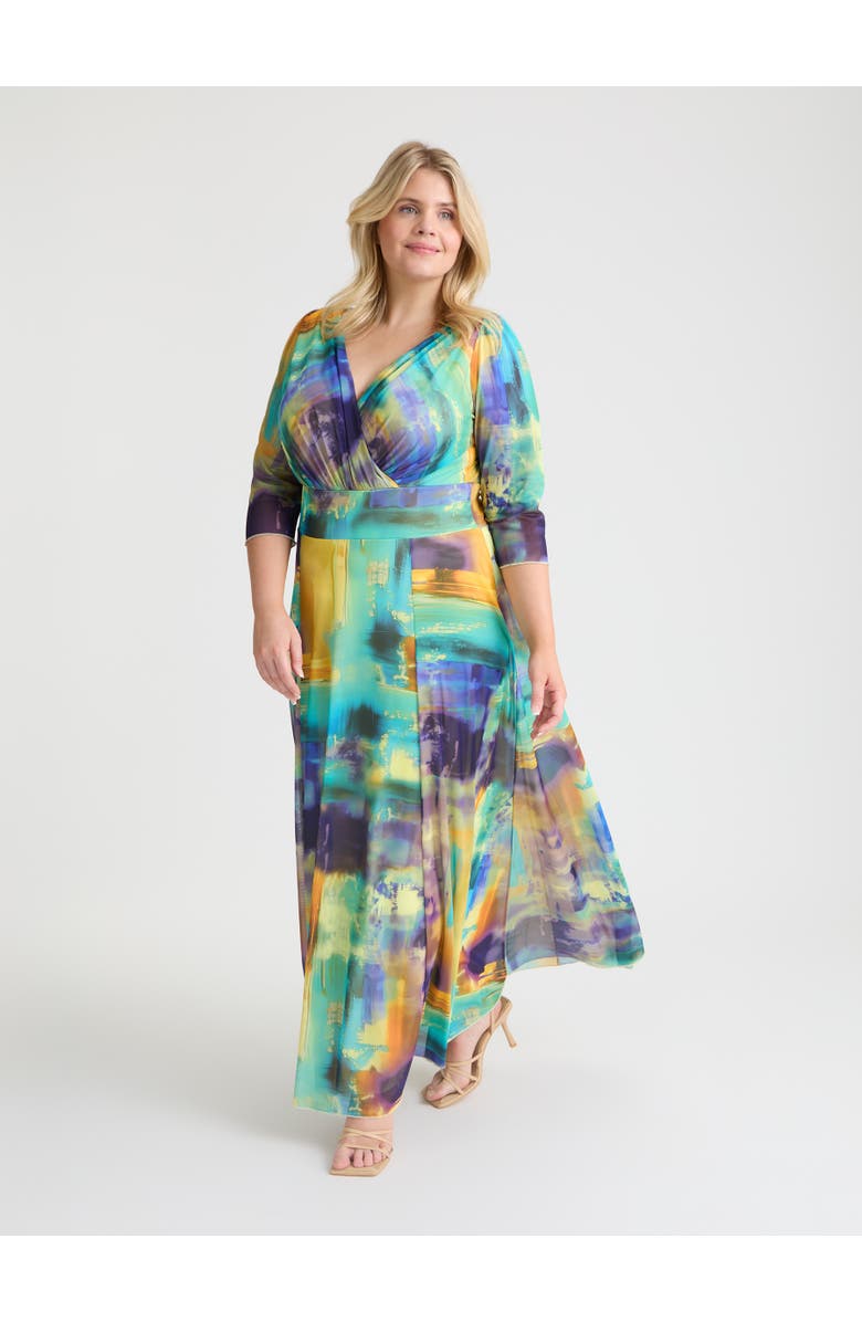 Scarlett & Jo Verity Abstract Print Maxi Gown, Main, color, Abstract Multi