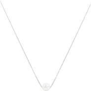 Bearfruit Jewelry Sterling Silver 18k Gold Plated Abby Single Pearl Necklace Holiday Gift Idea