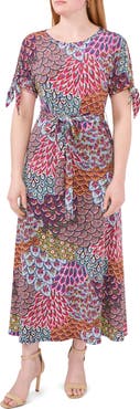 Chaus Split Sleeve Midi Dress