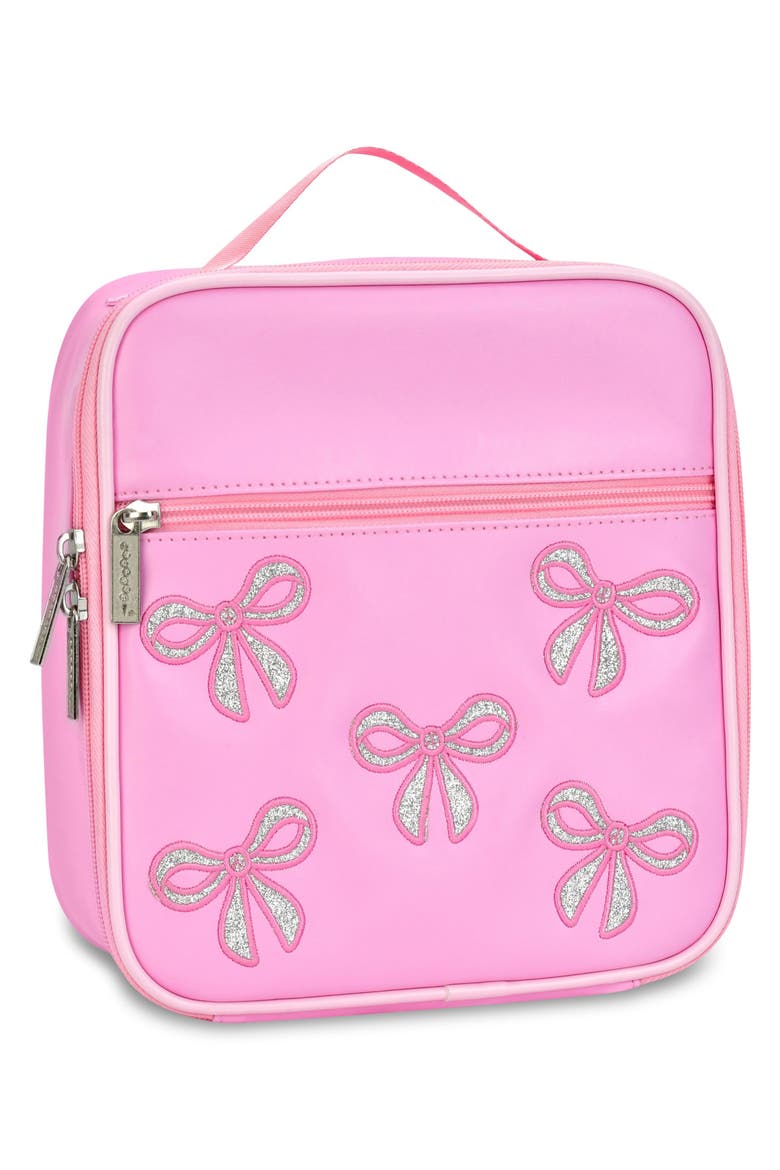 Kids' Glitter Bows Lunchbox, Alternate, color, PINK