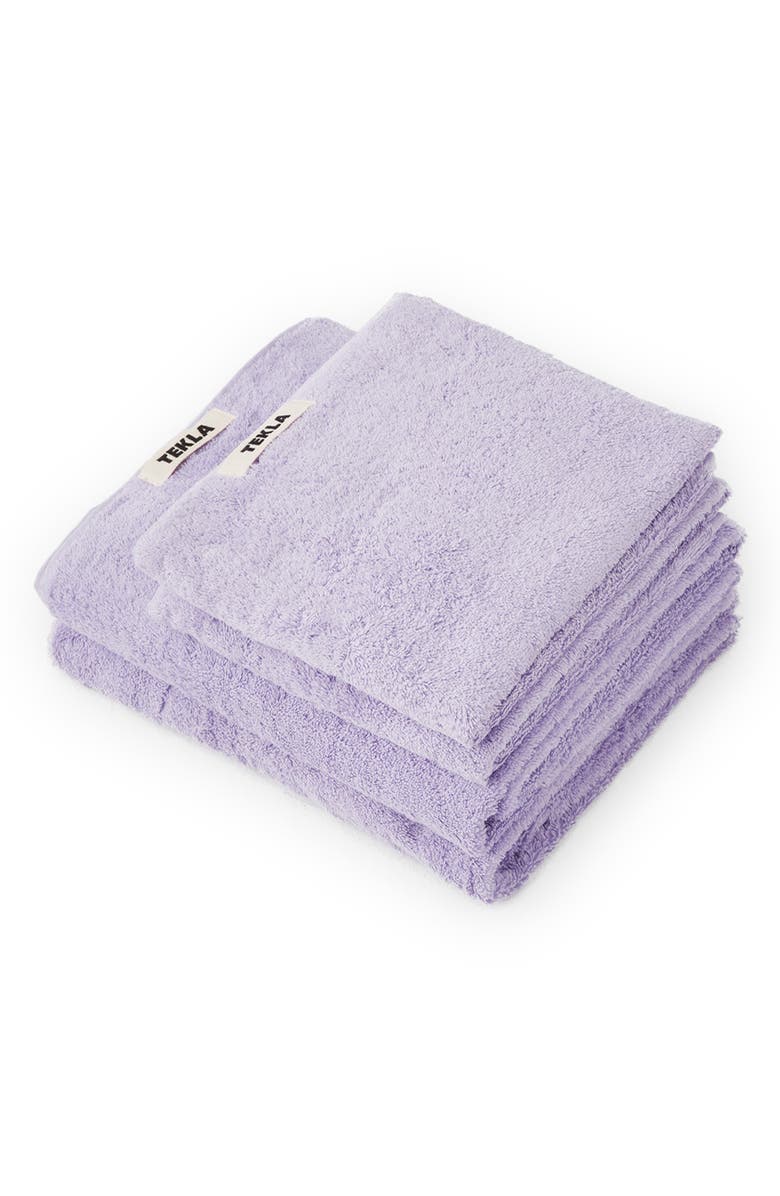 Tekla Organic Cotton Bath Towel, Alternate, color, Lavender