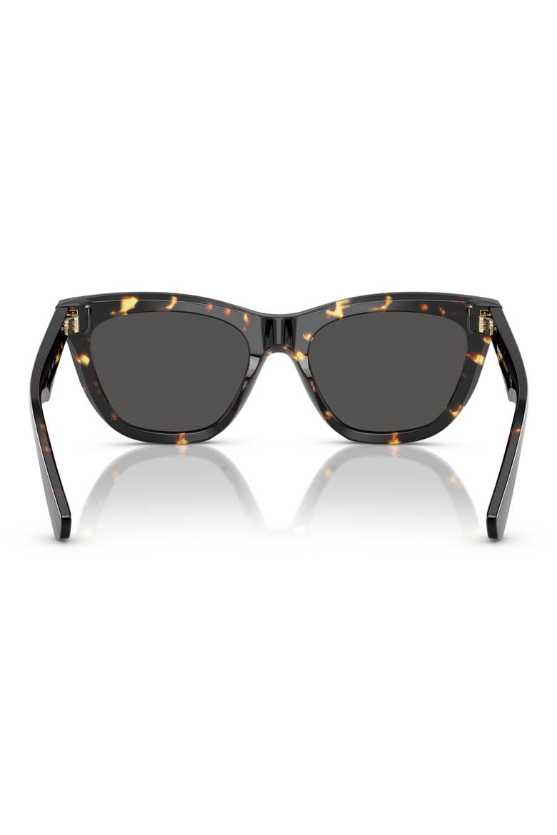 53mm Cat Eye Sunglasses, Alternate, color, BLACK/ MUSTARD