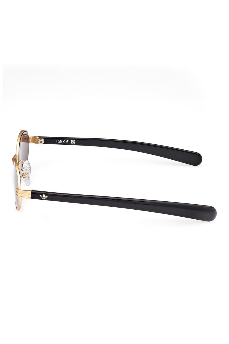 54MM Oval Sunglasses, Alternate, color, MATTE DEEP GOLD / SMOKE