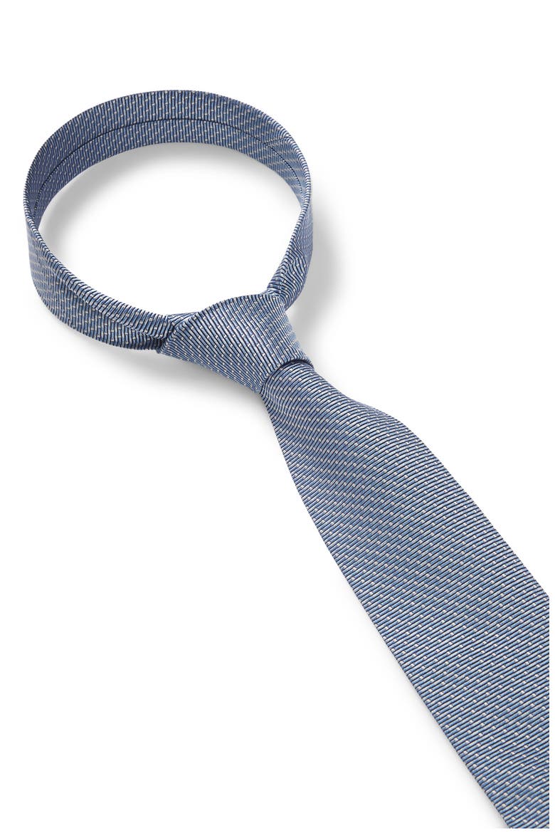 Micropattern Silk Jacquard Tie, Alternate, color, LIGHT/ PASTEL BLUE