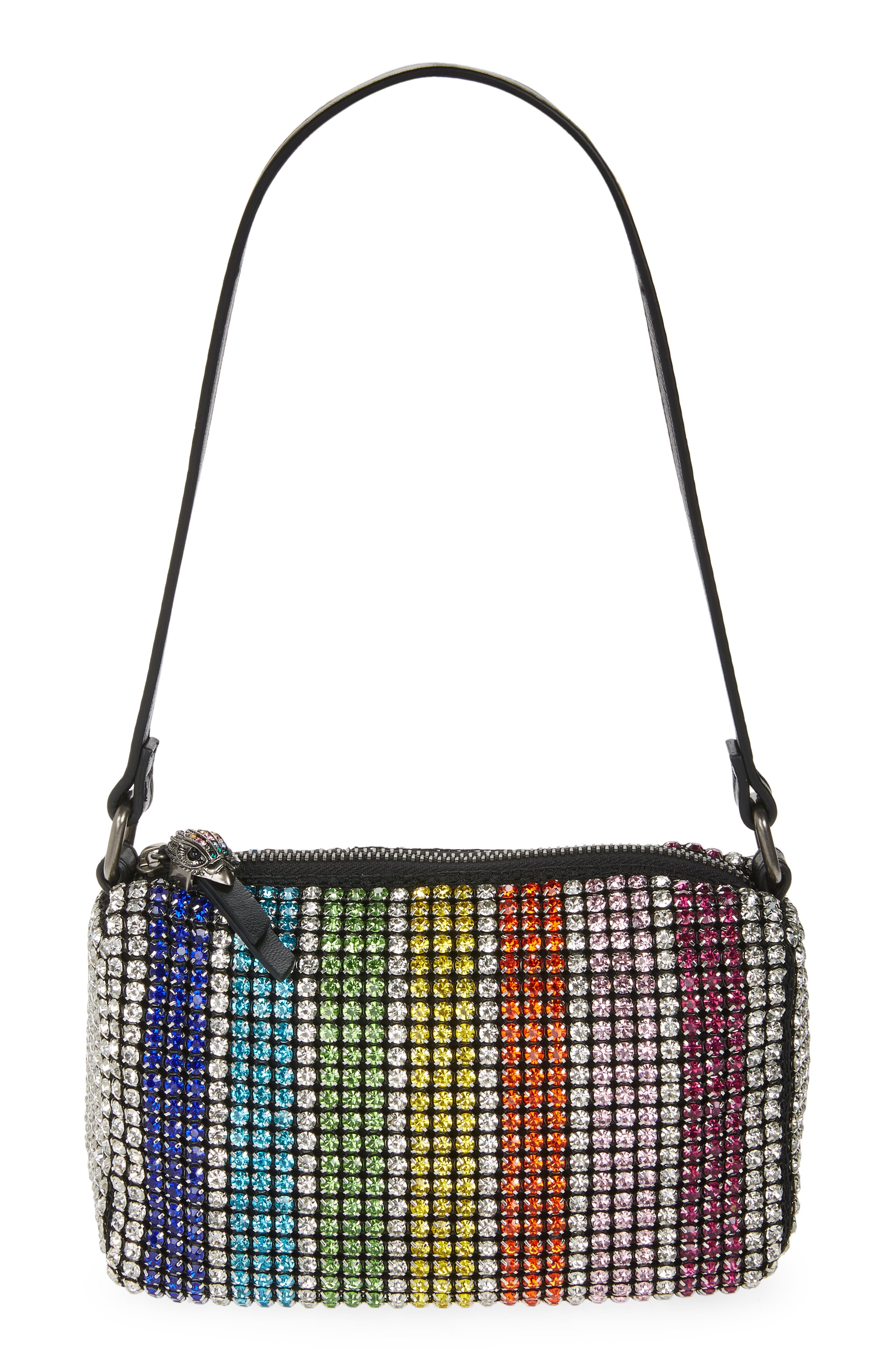 Kurt Geiger London Party Pochette Crystal Shoulder Bag, Main, color, 