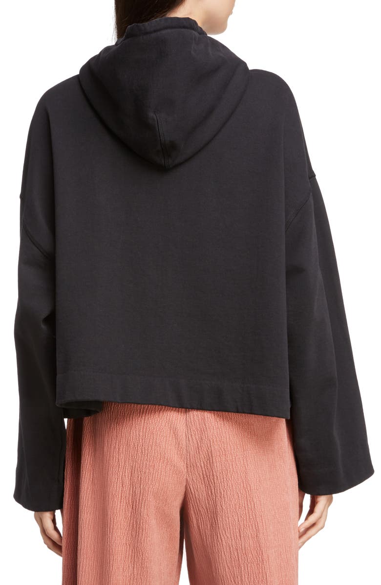 Acne Studios Joghy Embossed Logo Crop Hoodie, Alternate, color, 