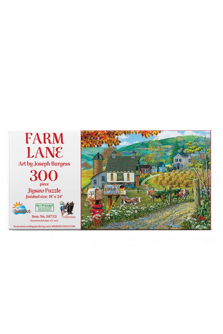 Farm Lane 300 piece Jigsaw Puzzle for Adults, Alternate, color, Multicolor