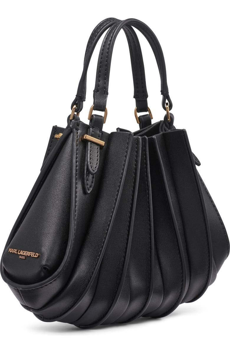 KARL LAGERFELD PARIS Ikon Clutch, Alternate, color, Black/Gold