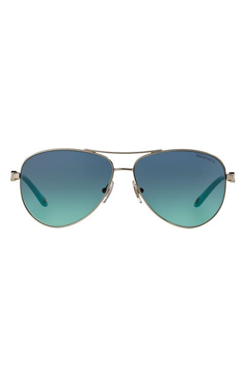 58mm Aviator Sunglasses