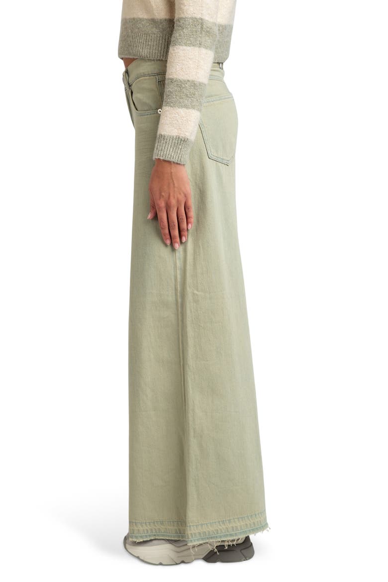 Tinted Overflow Wide Leg Jeans, Alternate, color, BLUE/ BEIGE ENZYME
