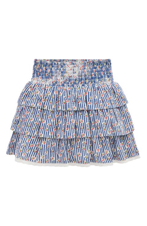 Kids' Smocked Waist Ruffle Skirt (Toddler, Little Kid & Big Kid)