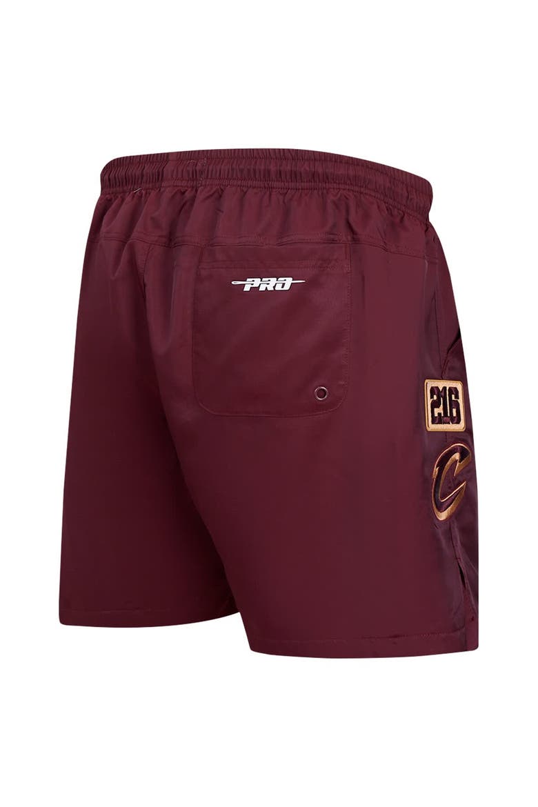 Men's Pro Standard Wine Cleveland Cavaliers Area Code Shorts, Alternate, color, Wine