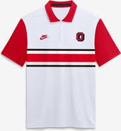 Nike Men's Nike White Ohio State Buckeyes Legacy Vapor Logo Dri-FIT Polo