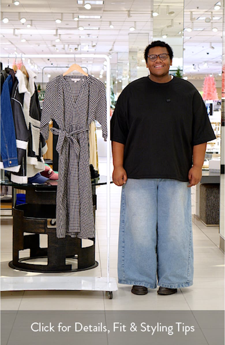 Suri Gingham Cotton 
Linen Midi Dress, sales video thumbnail