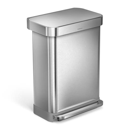 Simplehuman 55l Rectangular Step Can With Liner Pocket