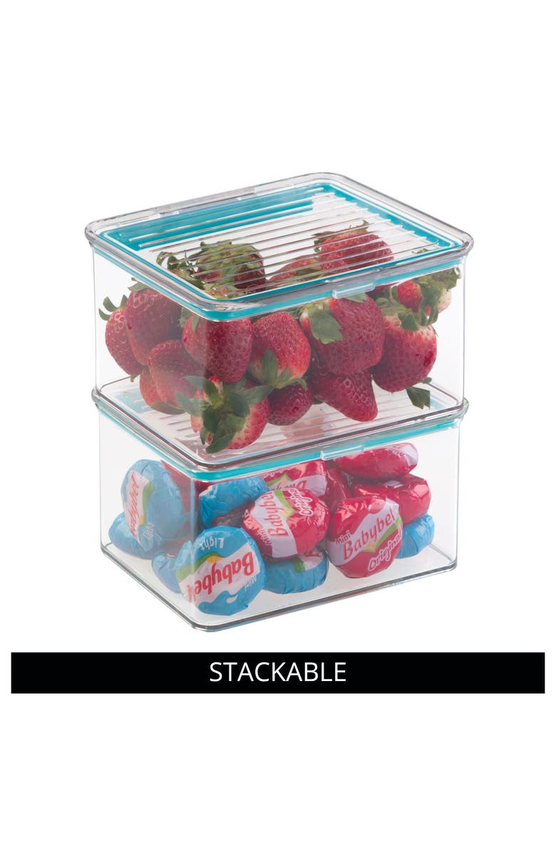 iDesign Plastic BPA-Free Pantry Food Storage Organizer Bin with Air-Tight Hinged Lid - Clear, Alternate, color, Clear