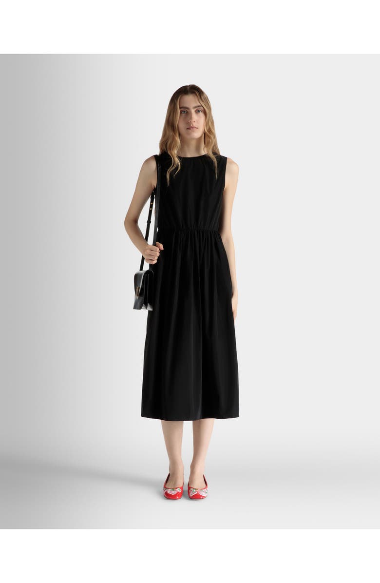 Bally Sleeveless Midi Dress, Alternate, color, Black