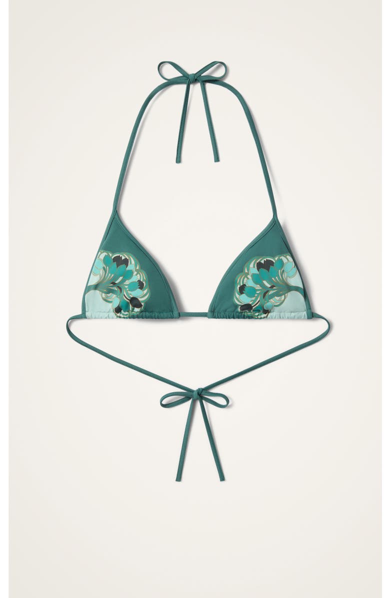 La DoubleJ Bikini Top, Alternate, color, Blooming Tulip Placée Menta