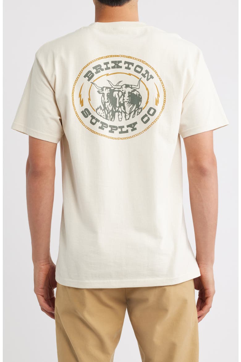 Steele Graphic T-shirt, Alternate, color, CREAM